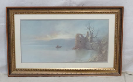 Signed 1978 Ben Hampton Print "Sea of Galilee"