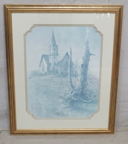 Vintage Ben Hampton Print "Sunrise Service"