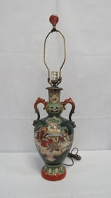 Antique Oriental Moriage Table Lamp