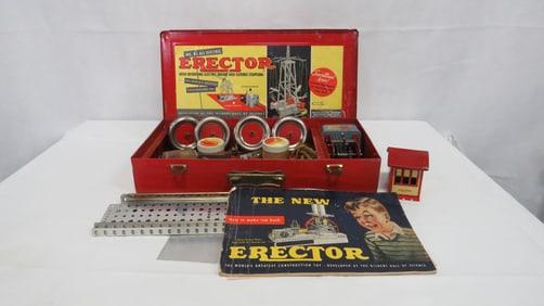 Vintage Gilbert 6 1/2 Motorized Erector Set