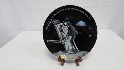 Apollo 11 Reverse Painted First Step Scene