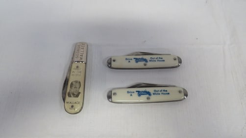 Vintage Ford & Wallace Political Pocket Knives