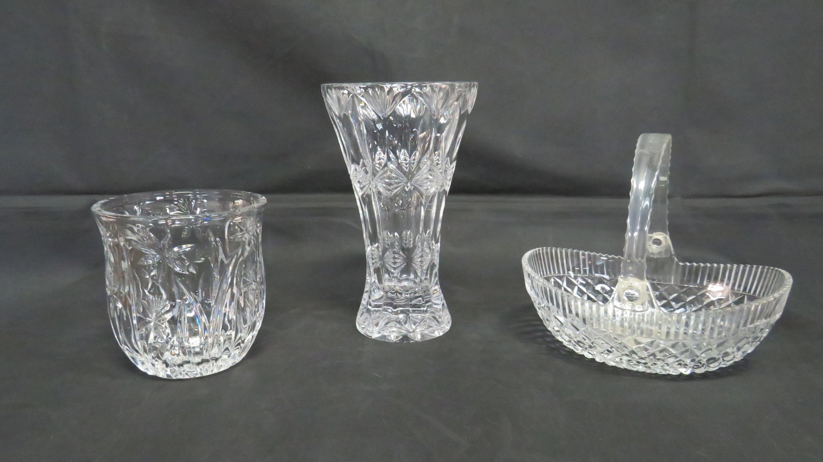3 Pcs Lead Crystal: 3 Pcs Lead Crystal in good condition.