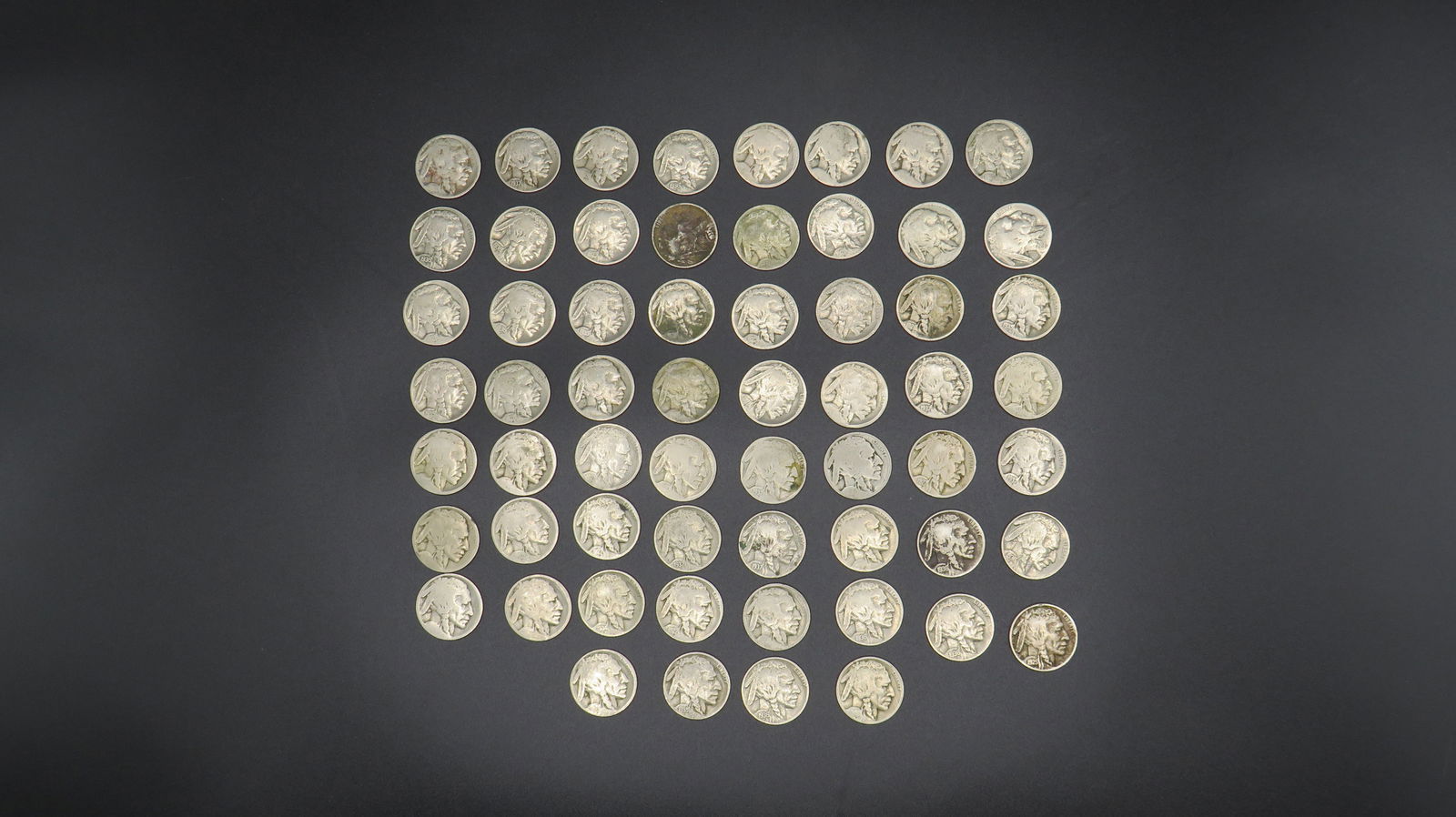 60 Mixed Buffalo Nickels (1 of 2)