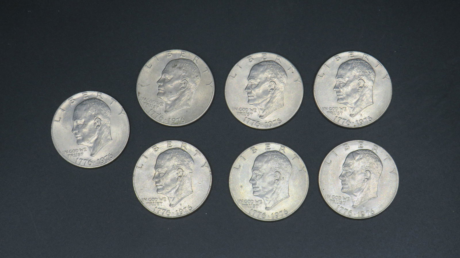 7 Bicentennial Eisenhower Dollars (1 of 2)