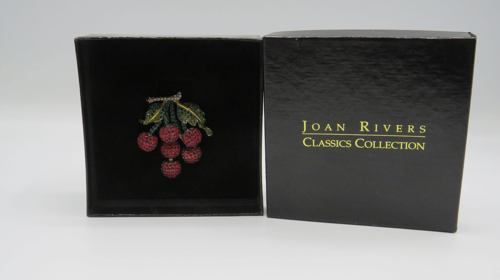 Joan Rivers Collection Cherry Brooch (1 of 2)