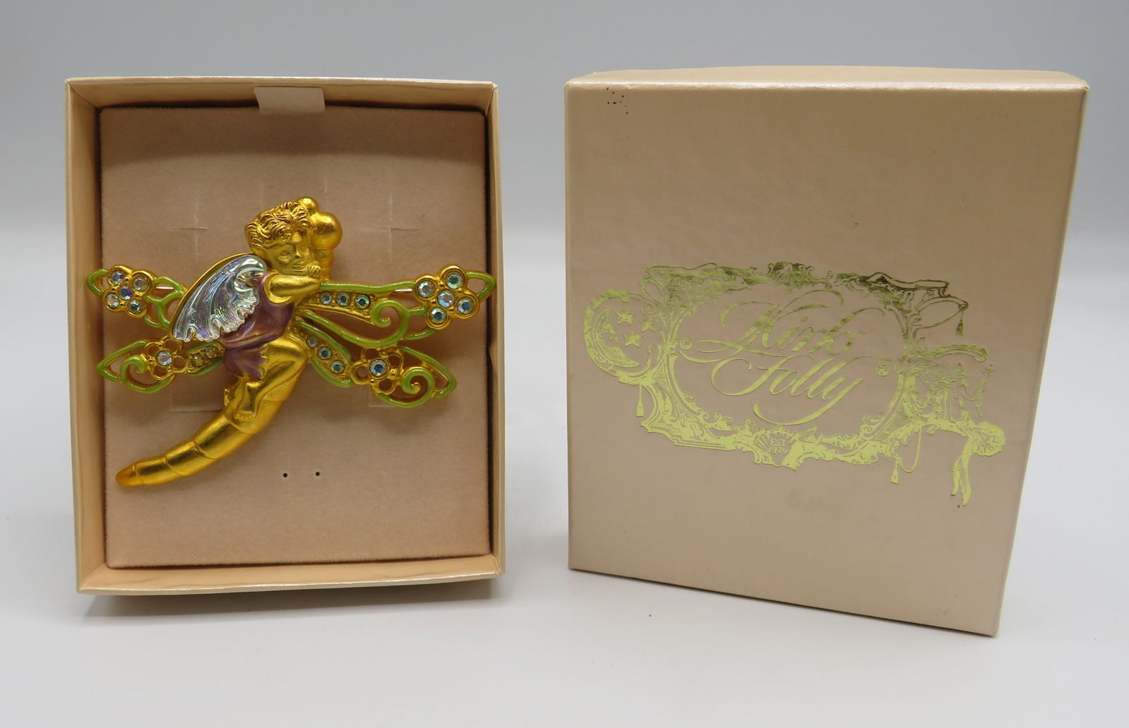 Kirks Folly Woodland Fairy Brooch: Kirks Folly Woodland Fairy Brooch in original box