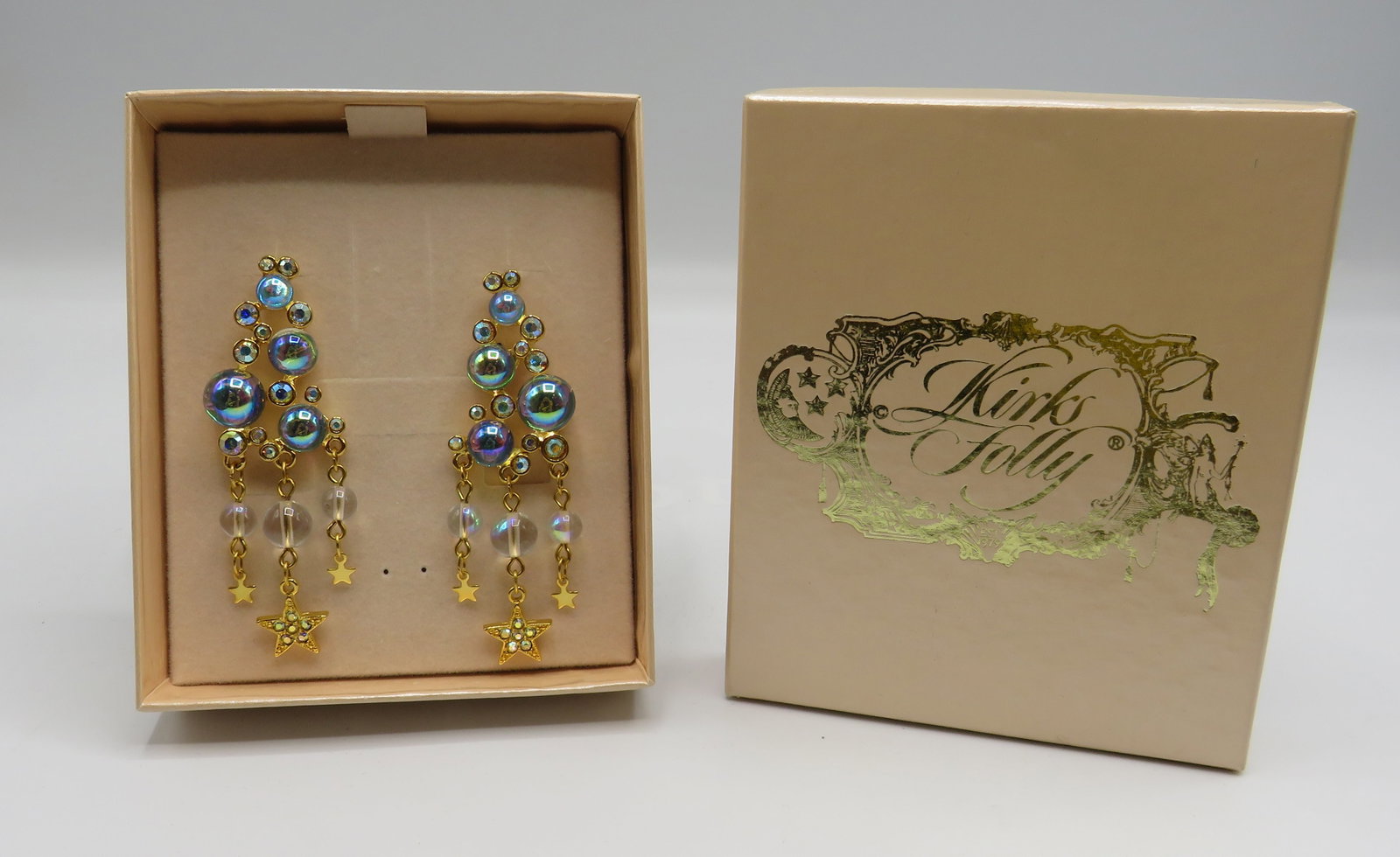 Kirks Folly Celestial Star Pierced Earrings: Kirks Folly Celestial Star Pierced Earrings in original box.
