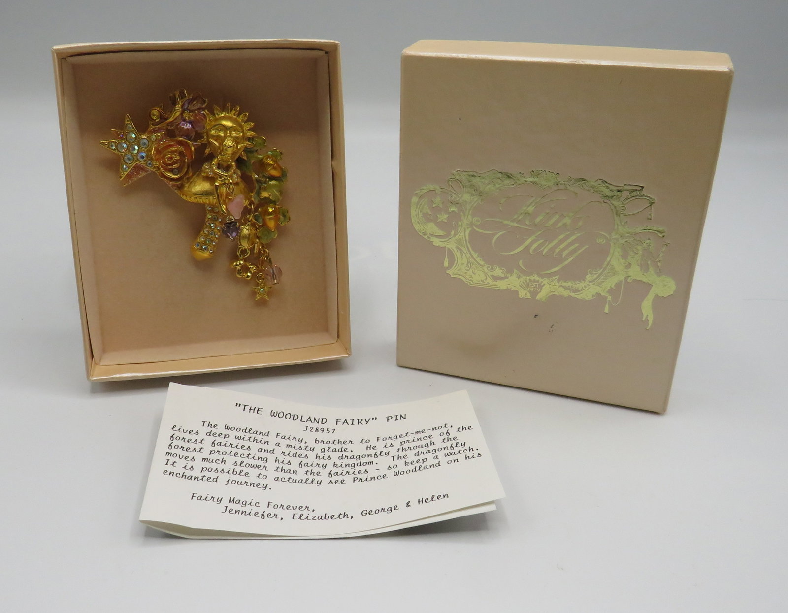 Kirks Folly The Woodland Fairy Pin: Kirks Folly The Woodland Fairy Pin in original box