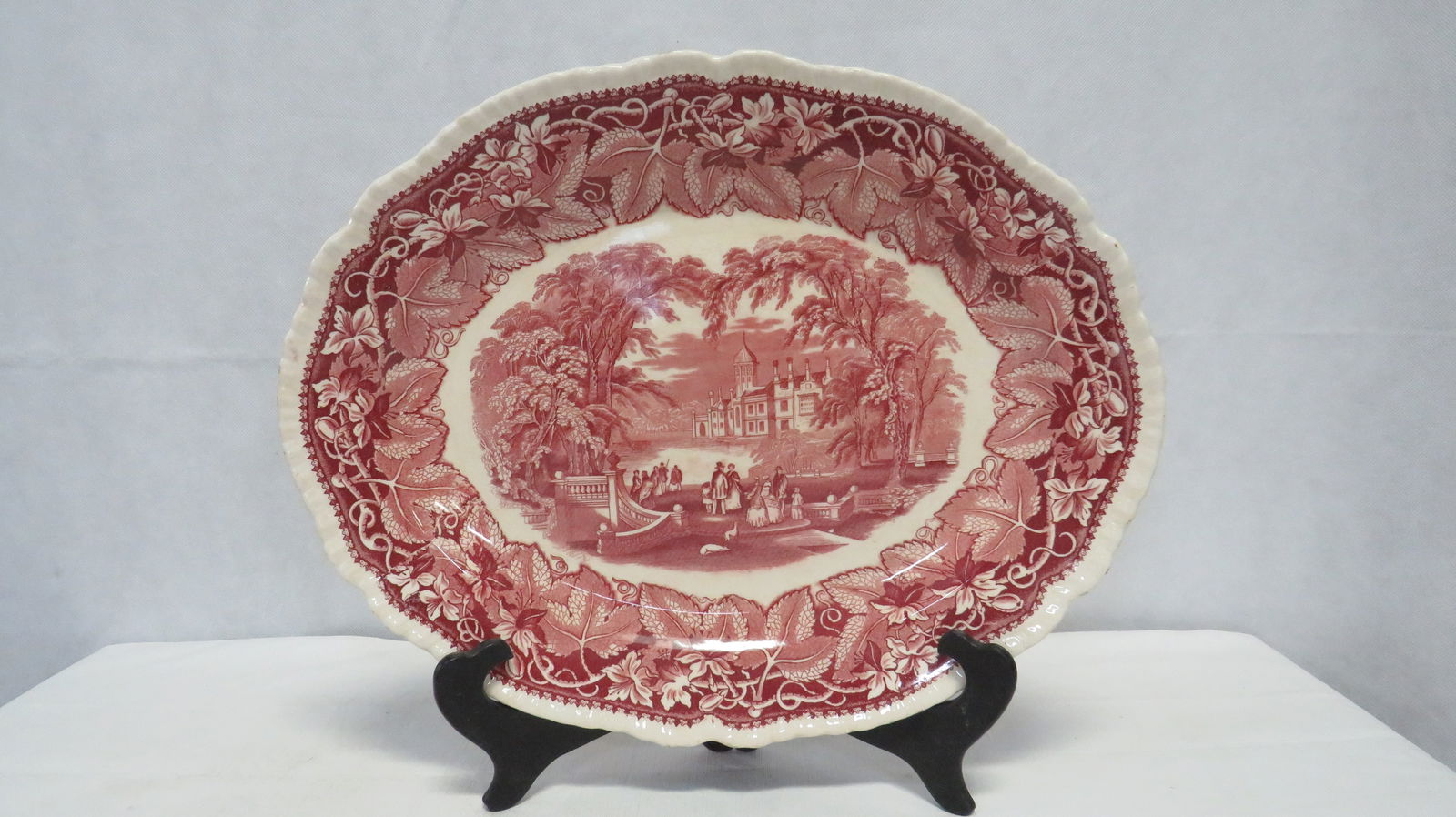 Antique Masons Ironstone Platter Vista Pattern (1 of 6)