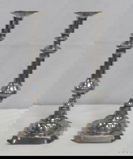Va Metalcrafters Harvin 12" Pewter Candlesticks: Vintage Virginia Metalcrafters Harvin 12" Pewter Candlesticks in good condition.12.5"H