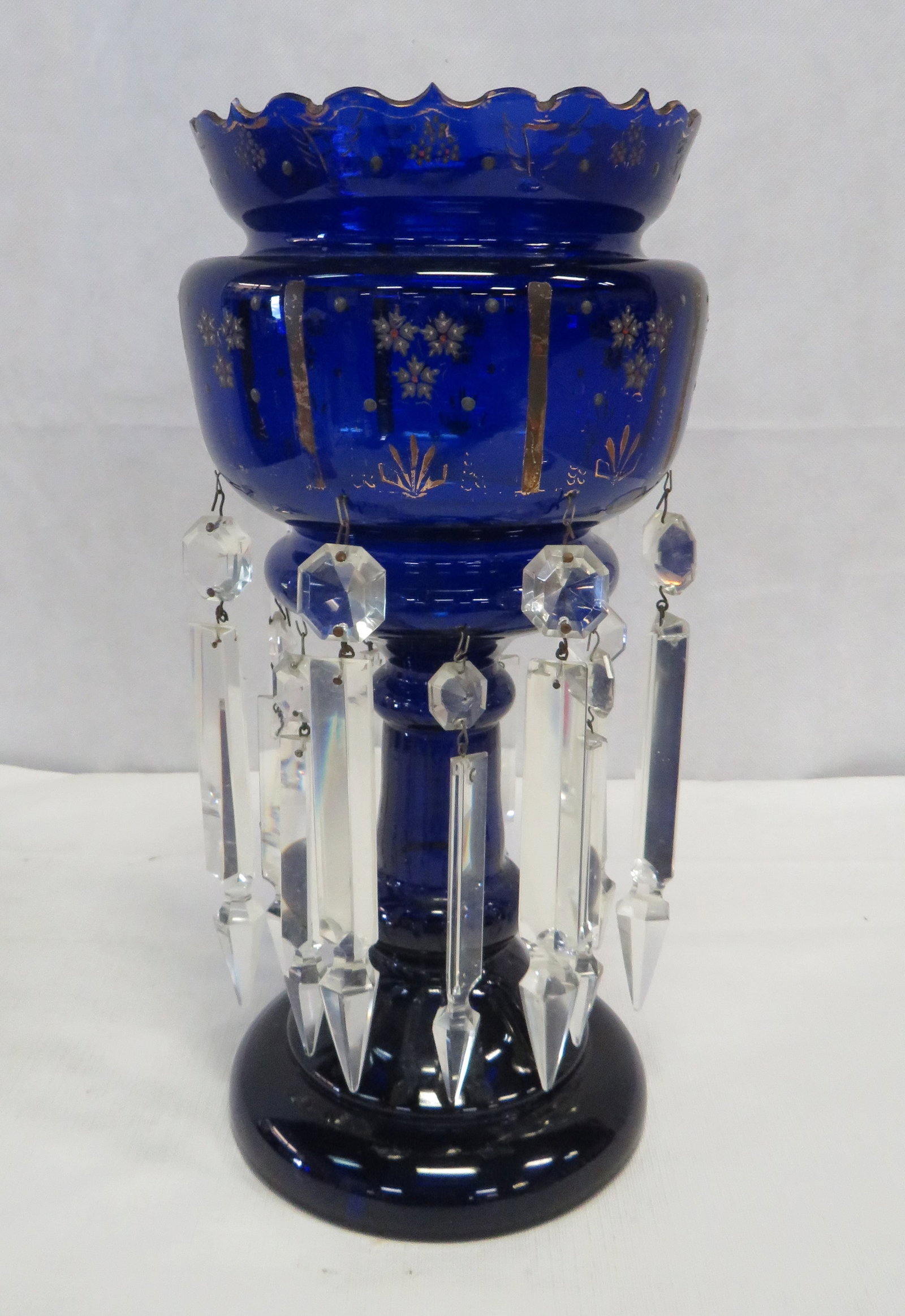 Antique Cobalt Blue Mantle Luster (1 of 3)