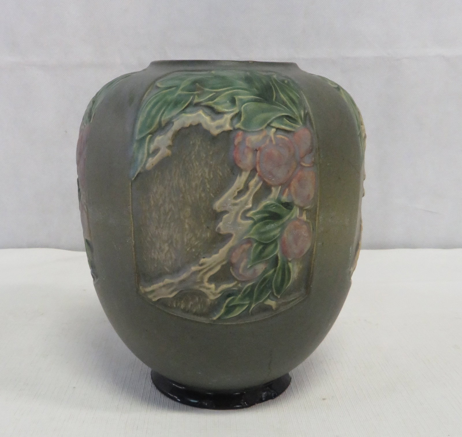 Early Roseville Pottery Rosecraft Panel Vase (1 of 6)
