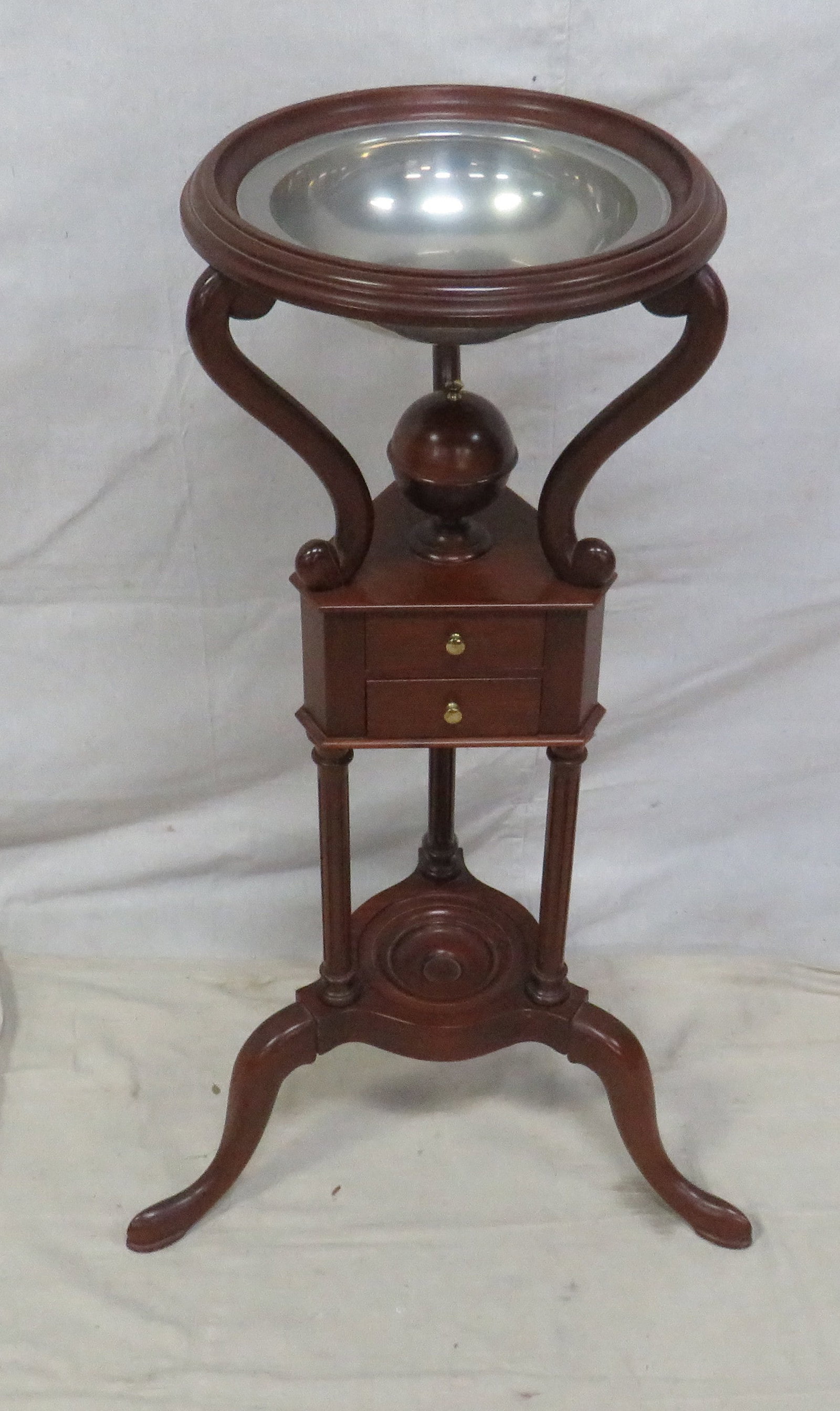 Rare Biggs Thomas Jefferson Mahogany Wig Stand (1 of 8)