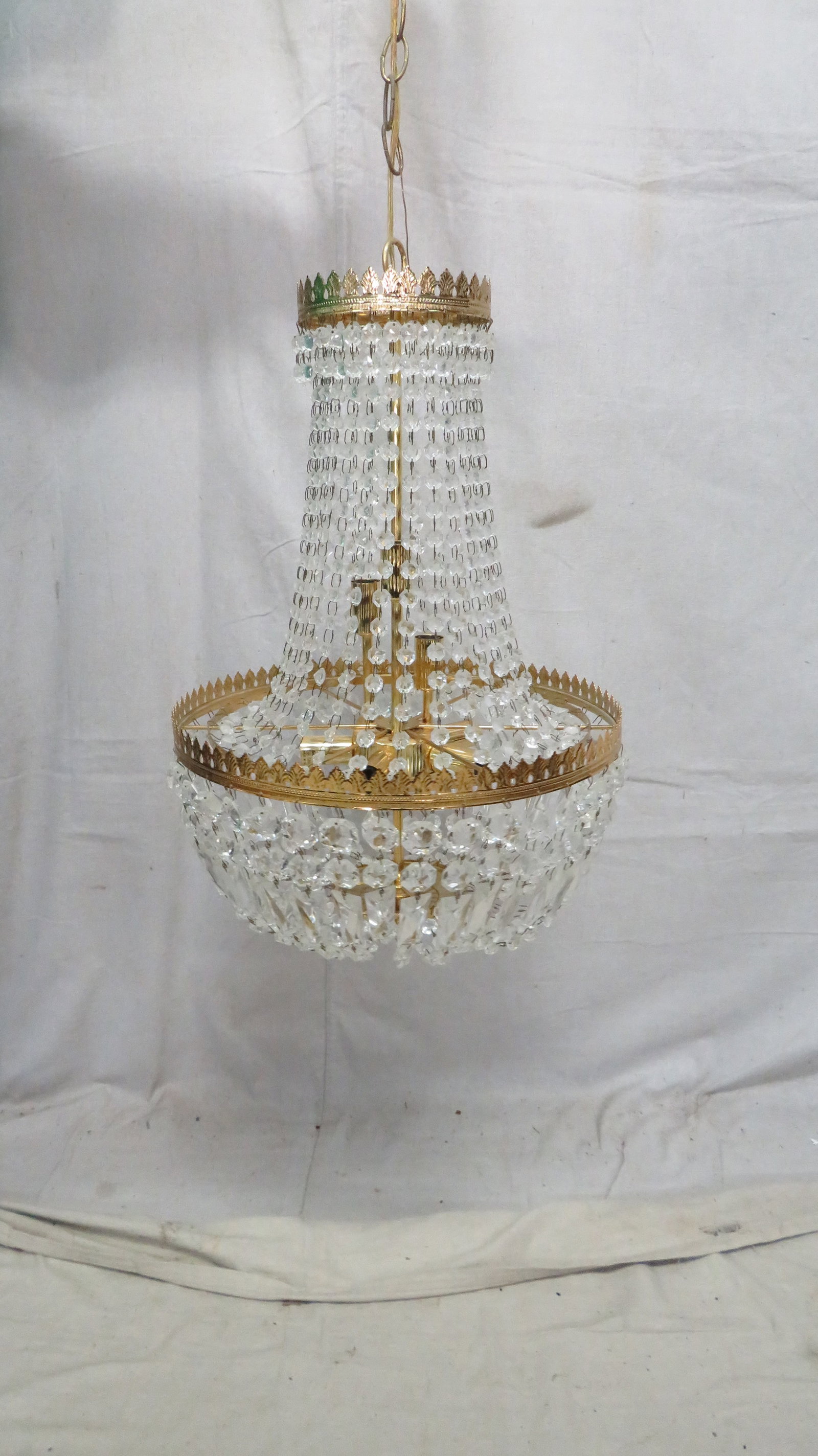 French Style Crystal Wedding Cake Chandelier (1 of 2)