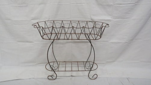 Wrought Iron Oval Planter