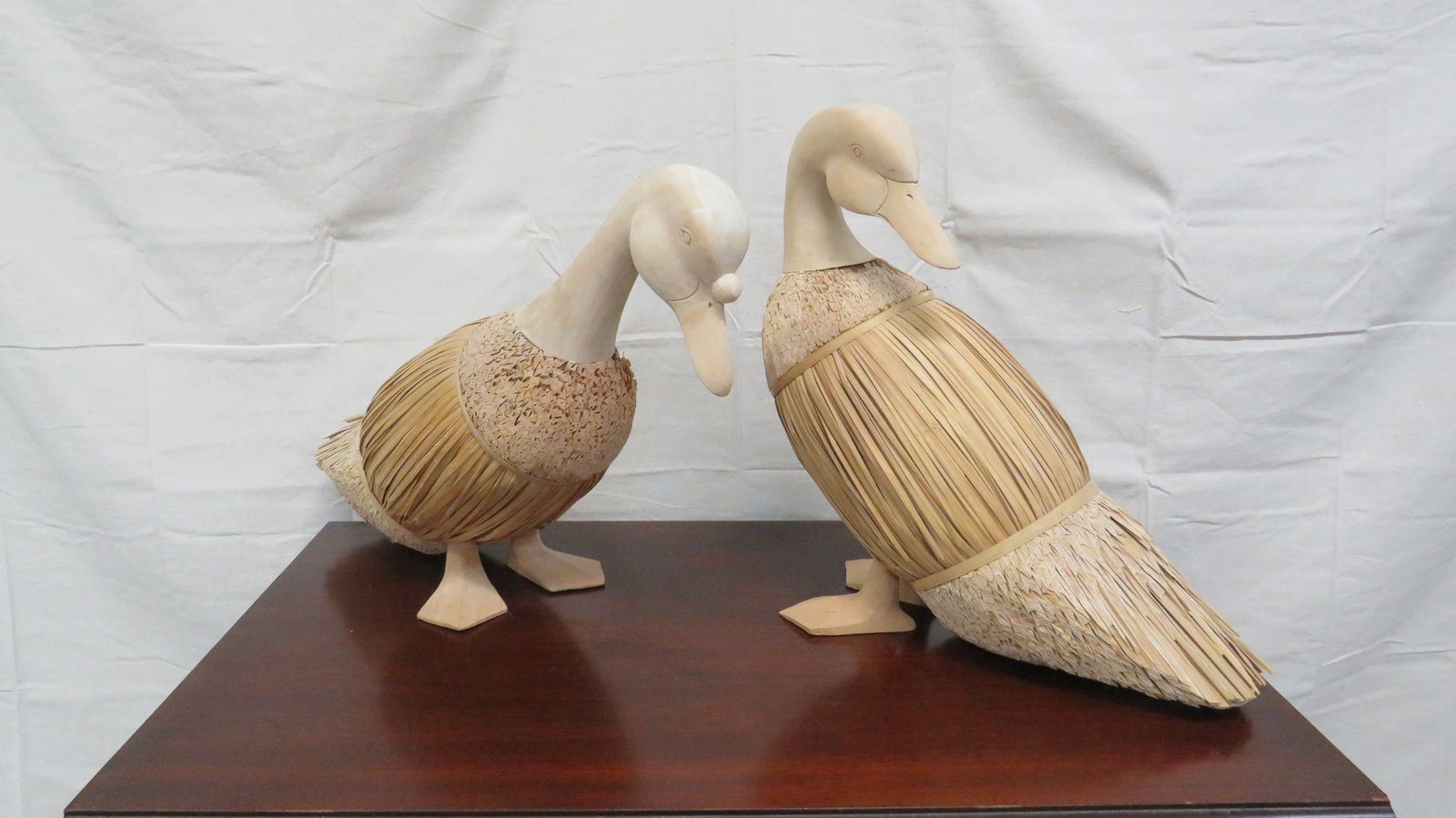 Pair of Decorative Folk Art Ducks: Pair of Decorative Folk Art Ducks in good condition, 22''H