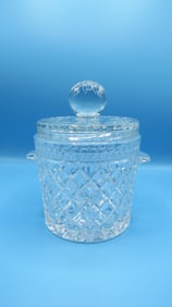 Vintage Crystal Biscuit Jar