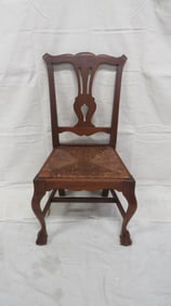 Nichols and Stone Mahogany Rush Bottom Chair