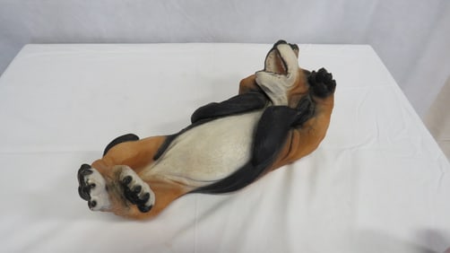 Vintage Basset Hound Dog Statue