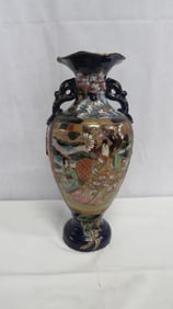 Antique Japanese Satsuma 16" Vase