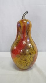 Vintage Murano Style Art Glass Large Pear
