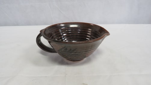 Studio Pottery Small Batter Bowl Signed Glover
