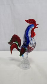 Vintage Murano Controlled Bubble Rooster