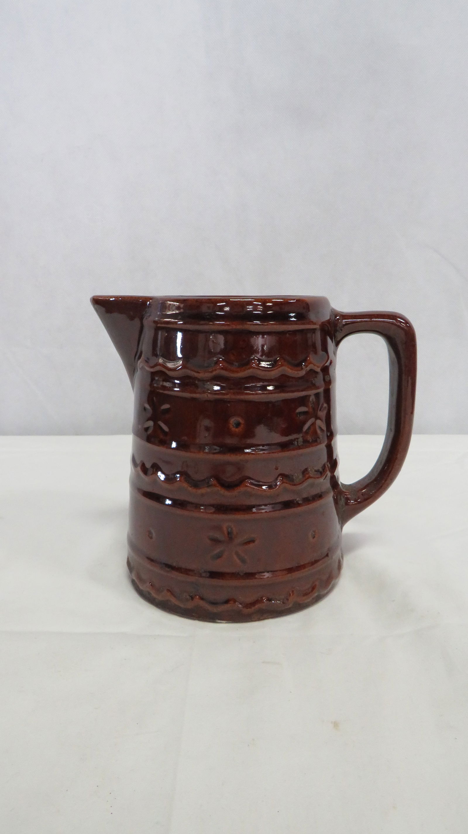 Vintage Marcrest Daisy & Dot Stoneware Pitcher (1 of 4)