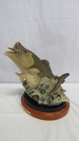 Mill Creek Studio Large Mouth Bass Fish Sculpture