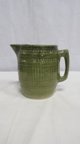 Vintage Stoneware Barrel Pitcher