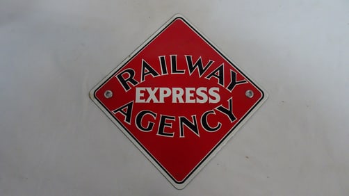Railway Express Agency Porcelain Sign