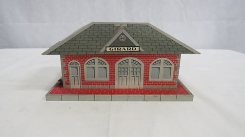 Vintage Tin Litho Marx Girard Train Station