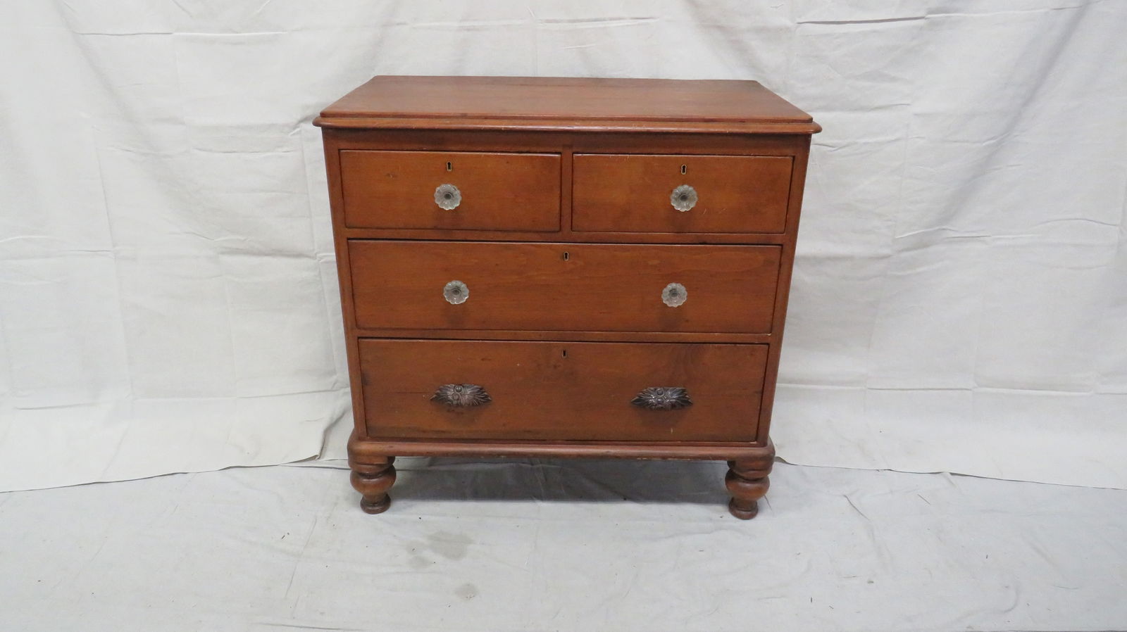 Antique Pine Chest of Drawers (1 of 4)