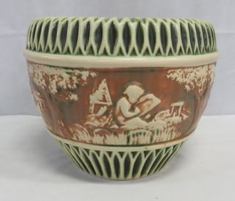 Early Roseville Art Pottery Donatello Jardiniere