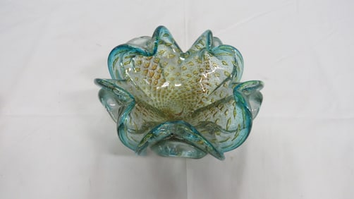 MCM Murano Bullicante Art Glass Bowl