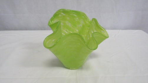 Vintage Art Glass Free Form Vase