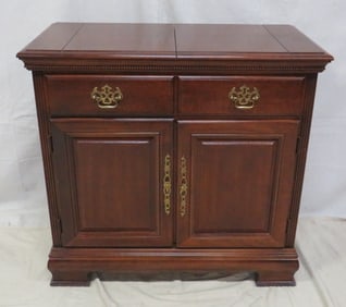 Vintage American Drew Cherry Serving Chest/Bar