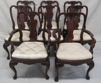 Vintage Maitland Smith Set of Eight Dining Chairs