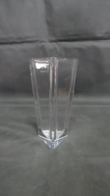 Vintage Orrefors Crystal Triangle Vase