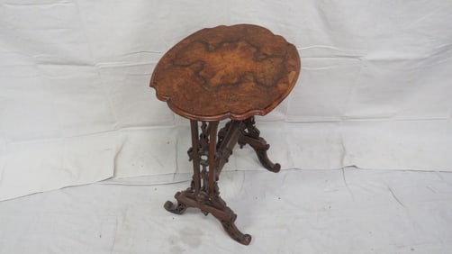 Antique Burl Walnut Occasional Table