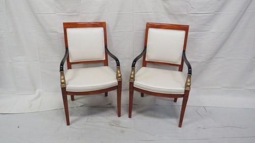 Pair of Century Regency Style Occasional Chairs