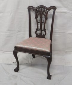Antique Mahogany Chippendale Desk Chair