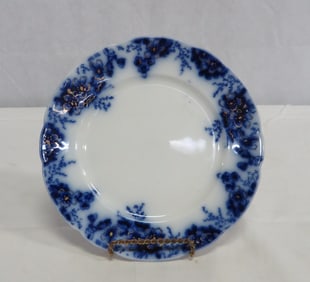 Antique Flow Blue 8" Plate