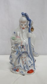 Vintage Porcelain Chinese Shouxing Figure