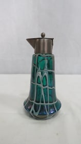 Art Nouveau Iridescent Kralik Bohemian Pitcher