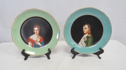 Ginori Napoleon & Paolina Bonaparte Italian Plates