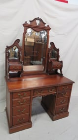 Antique English Carved Vanity