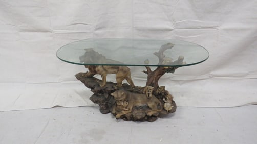 Unusual Lion Coffee Table