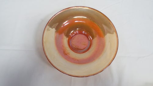 Madrid Pattern Carnival Glass Center Bowl